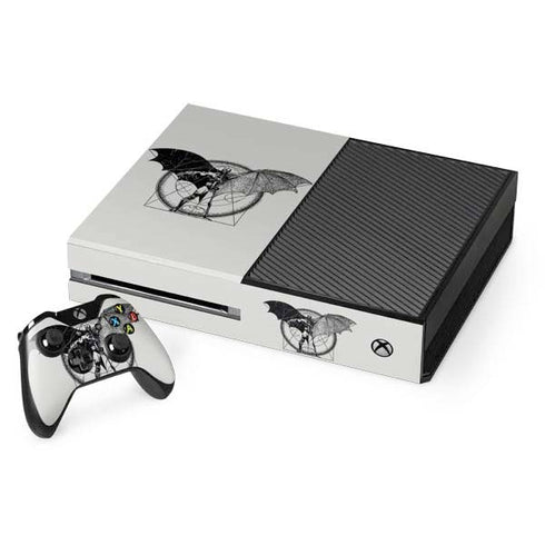 DC Comics Batman Skeleton diagram Art Xbox One Console and Controller Bundle Skin