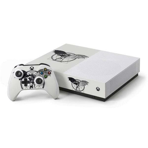 DC Comics Batman Skeleton diagram Art Xbox One S All-Digital Edition Bundle Skin