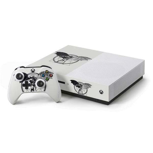 DC Comics Batman Skeleton diagram Art Xbox One S Console and Controller Bundle Skin