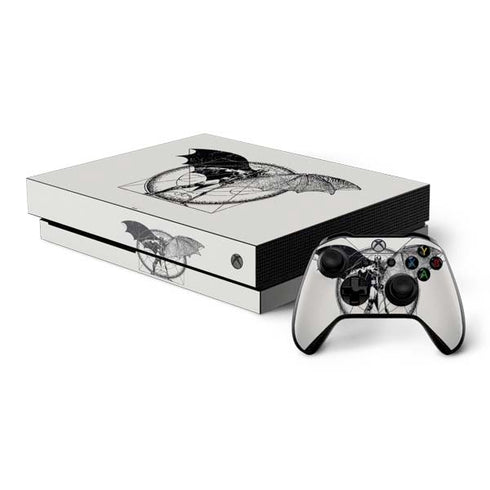 DC Comics Batman Skeleton diagram Art Xbox One X Bundle Skin