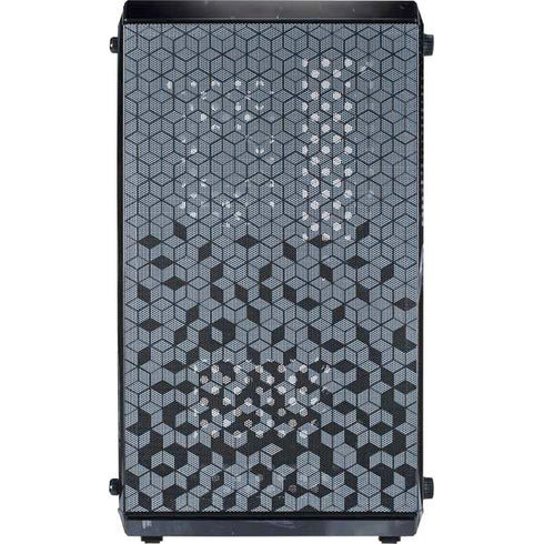 DC Comics Arkham Origins Batman In action pose Cooler Master MasterBox Q300L Mini Tower Skin