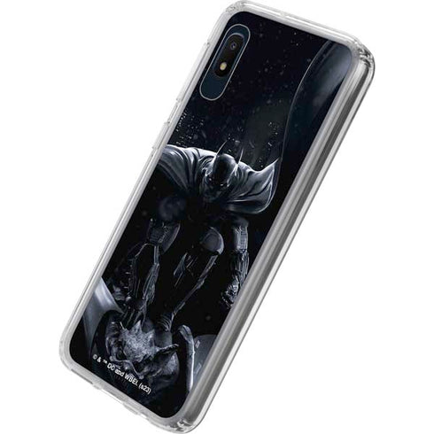 DC Comics Arkham Origins Batman In action pose Galaxy A10e Clear Case