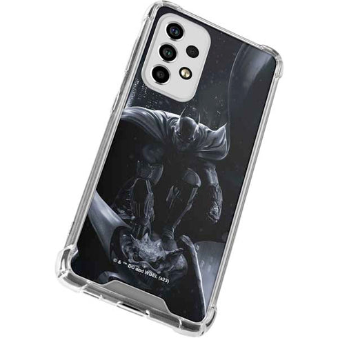 DC Comics Arkham Origins Batman In action pose Galaxy A33 5G Clear Case