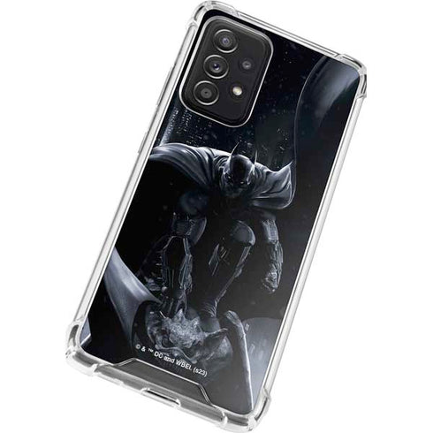 DC Comics Arkham Origins Batman In action pose Galaxy A52 5G Clear Case