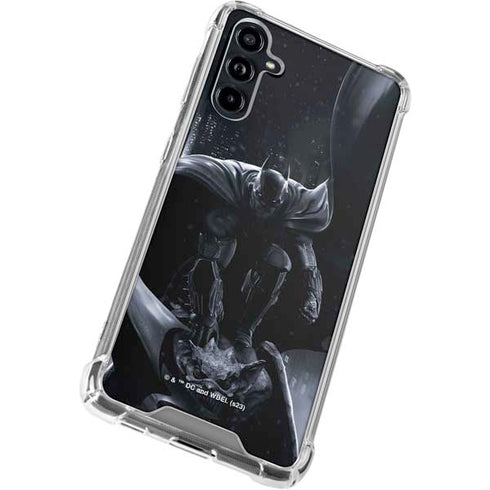 DC Comics Arkham Origins Batman In action pose Galaxy A54 5G Clear Case