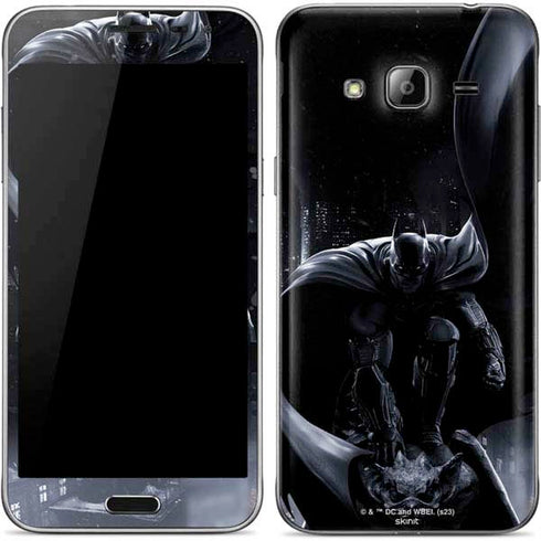 DC Comics Arkham Origins Batman In action pose Galaxy J3 Skin