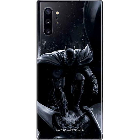 DC Comics Arkham Origins Batman In action pose Galaxy Note 10 Plus Skin