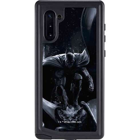 DC Comics Arkham Origins Batman In action pose Galaxy Note 10 Waterproof Case