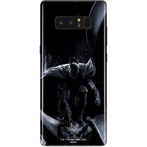 DC Comics Arkham Origins Batman In action pose Galaxy Note 8 Skin