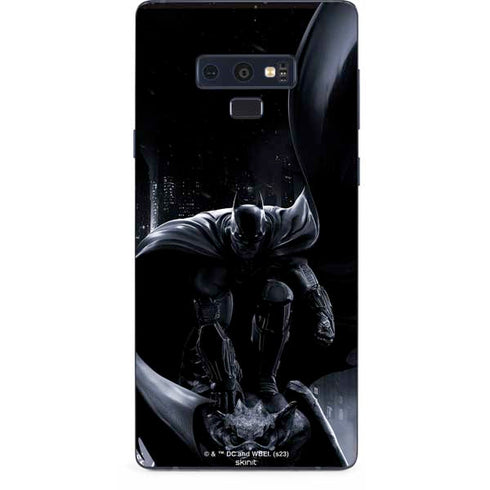 DC Comics Arkham Origins Batman In action pose Galaxy Note 9 Skin
