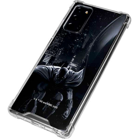 DC Comics Arkham Origins Batman In action pose Galaxy Note20 5G Clear Case