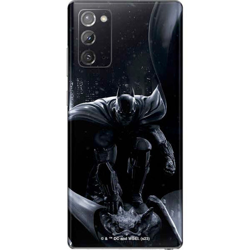 DC Comics Arkham Origins Batman In action pose Galaxy Note20 5G Skin