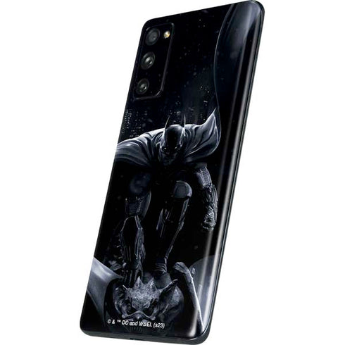 DC Comics Arkham Origins Batman In action pose Galaxy S20 Fan Edition Skin