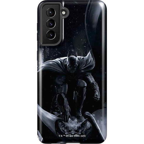 DC Comics Arkham Origins Batman In action pose Galaxy S21 Plus 5G Pro Case