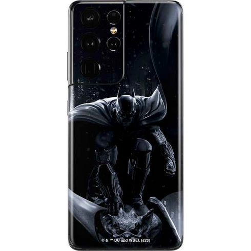 DC Comics Arkham Origins Batman In action pose Galaxy S21 Ultra 5G Skin