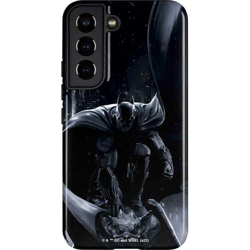 DC Comics Arkham Origins Batman In action pose Galaxy S22 Pro Case
