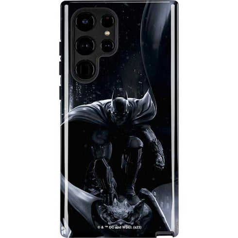 DC Comics Arkham Origins Batman In action pose Galaxy S22 Ultra Pro Case