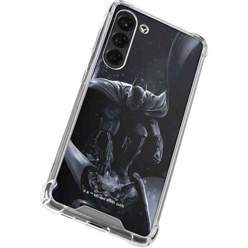 DC Comics Arkham Origins Batman In action pose Galaxy S23 Plus Clear Case