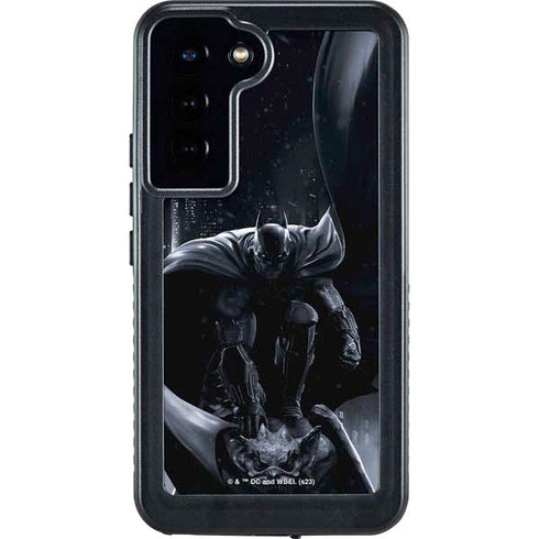 DC Comics Arkham Origins Batman In action pose Galaxy S23 Plus Waterproof Case