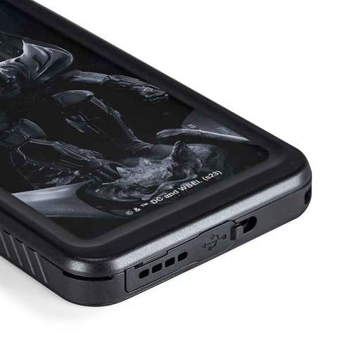 DC Comics Arkham Origins Batman In action pose Galaxy S23 Plus Waterproof Case