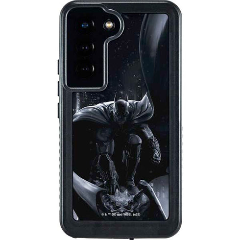 DC Comics Arkham Origins Batman In action pose Galaxy S23 Waterproof Case