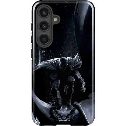 DC Comics Arkham Origins Batman In action pose Galaxy S24 Plus Impact Case