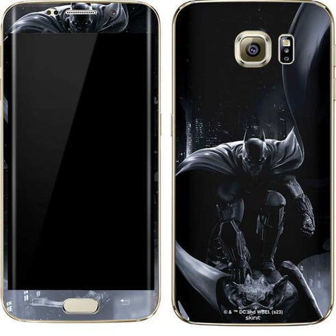 DC Comics Arkham Origins Batman In action pose Galaxy S7 Edge Skin