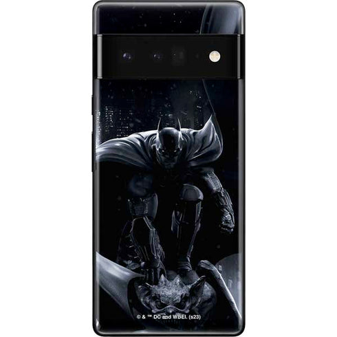 DC Comics Arkham Origins Batman In action pose Google Pixel 6 Pro Skin