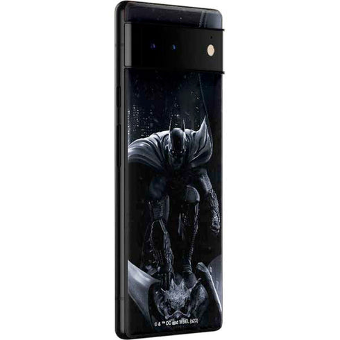 DC Comics Arkham Origins Batman In action pose Google Pixel 6 Pro Skin