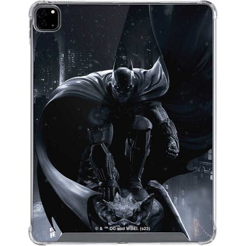 DC Comics Arkham Origins Batman In action pose iPad Pro 12.9in (2020) Clear Case