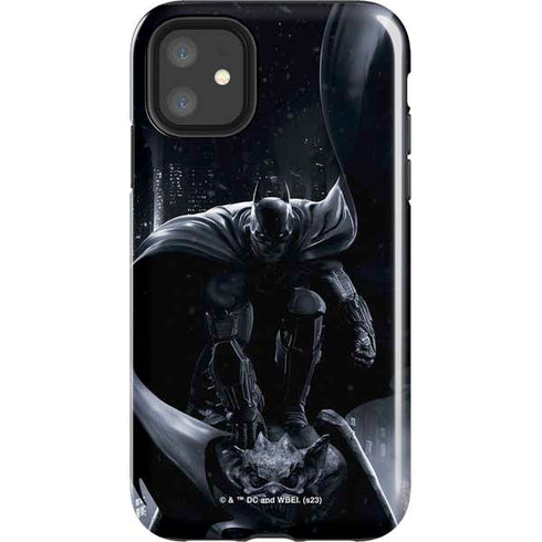 DC Comics Arkham Origins Batman In action pose iPhone 11 Impact Case
