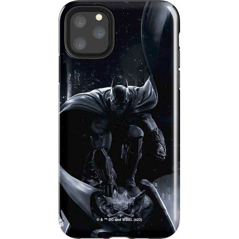 DC Comics Arkham Origins Batman In action pose iPhone 11 Pro Max Impact Case