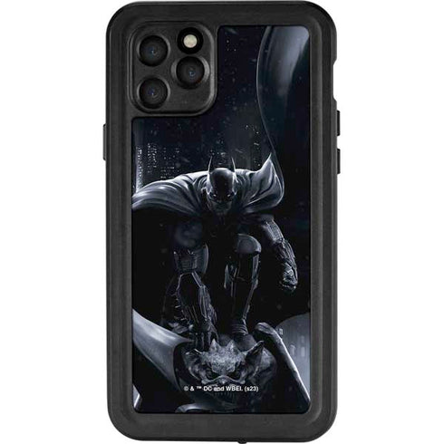 DC Comics Arkham Origins Batman In action pose iPhone 11 Pro Waterproof Case