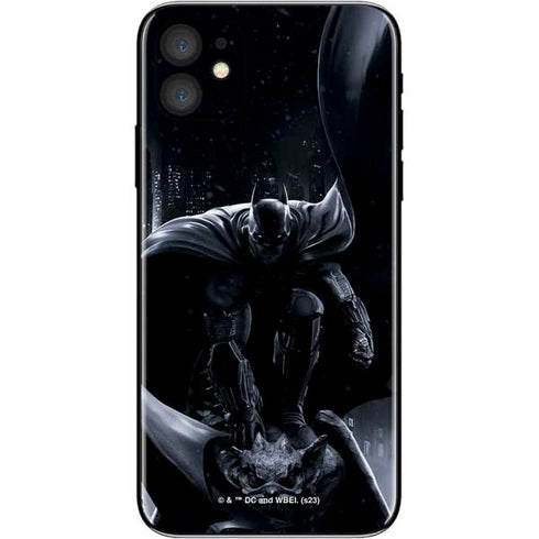DC Comics Arkham Origins Batman In action pose iPhone 11 Skin