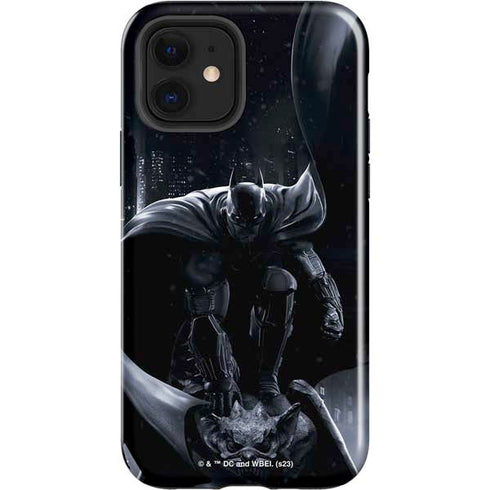 DC Comics Arkham Origins Batman In action pose iPhone 12 Impact Case