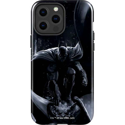 DC Comics Arkham Origins Batman In action pose iPhone 13 Pro Max Impact Case