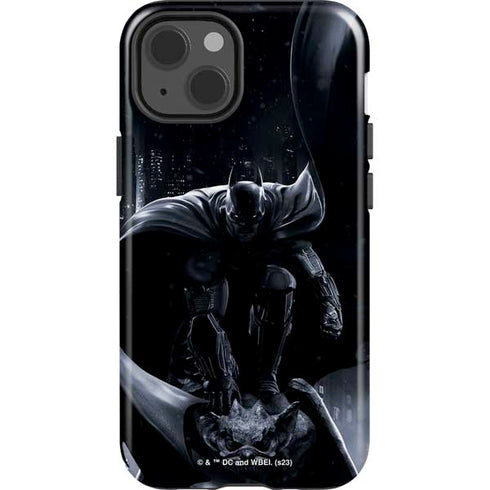 DC Comics Arkham Origins Batman In action pose iPhone 15 Impact Case