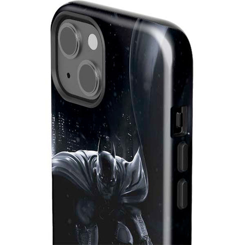 DC Comics Arkham Origins Batman In action pose iPhone 14 Impact Case