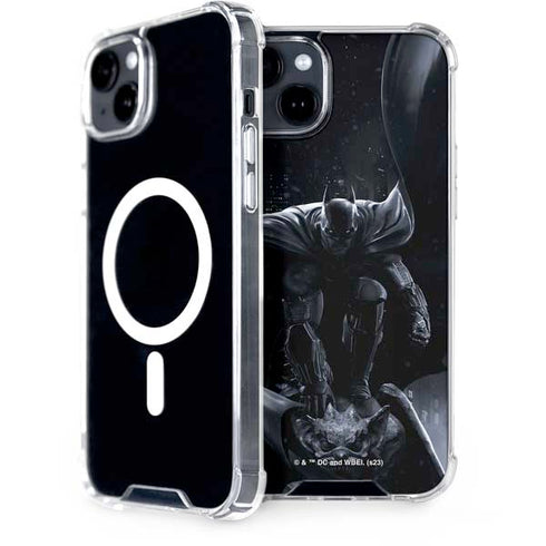 DC Comics Arkham Origins Batman In action pose iPhone 14 MagSafe Case