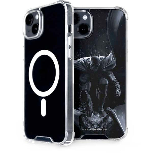 DC Comics Arkham Origins Batman In action pose iPhone 14 Plus MagSafe Case