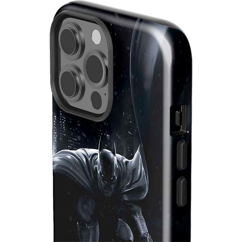 DC Comics Arkham Origins Batman In action pose iPhone 15 Pro Max Impact Case