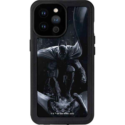 DC Comics Arkham Origins Batman In action pose iPhone 14 Pro Max Waterproof Case