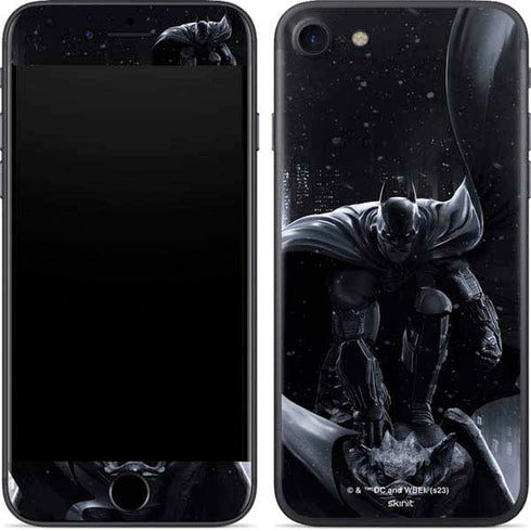 DC Comics Arkham Origins Batman In action pose iPhone 8 Skin