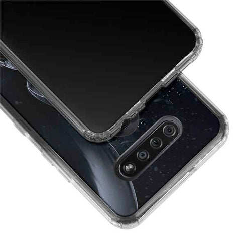 DC Comics Arkham Origins Batman In action pose LG K51/Q51 Clear Case