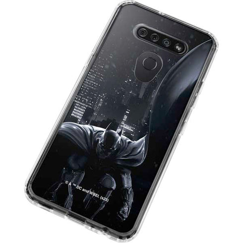 DC Comics Arkham Origins Batman In action pose LG K51/Q51 Clear Case