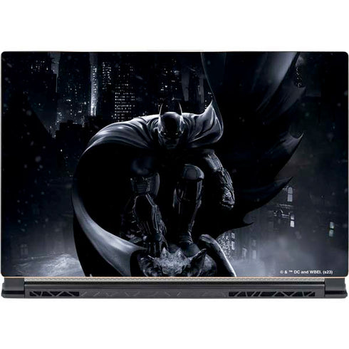 DC Comics Arkham Origins Batman In action pose MSI GS65 Stealth Laptop Skin