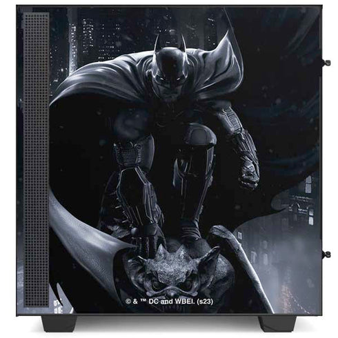DC Comics Arkham Origins Batman In action pose NZXT H510 Compact ATX Mid-Tower Case Skin