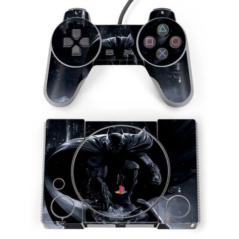 DC Comics Arkham Origins Batman In action pose PlayStation Classic Bundle Skin