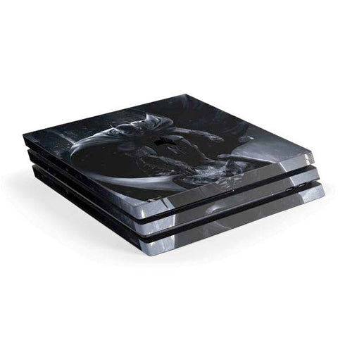 DC Comics Arkham Origins Batman In action pose PS4 Pro Console Skin
