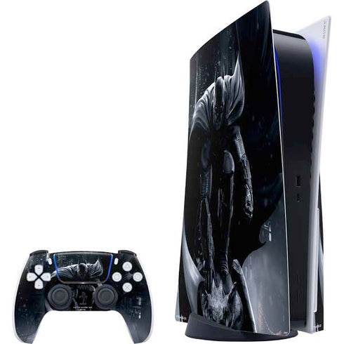 DC Comics Arkham Origins Batman In action pose PS5 Bundle Skin
